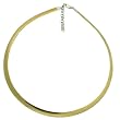 Omega Necklace Reversible Stainless Steel 14k Gold Plate 17" Adjustable by Bucasi Omega Necklace Reversible Stainless Steel 14k Gold Plate 17" Adjustable by Bucasi