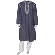 100 Cotton Clothing Mens Embroidered Kurta Pajama Size L Chest :44