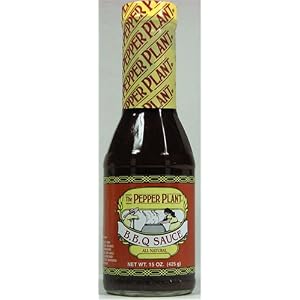 The Pepper Plant BBQ Sauce All Natural Barbecue Sauce 15 Ounce Bottle by The Pepper Plant