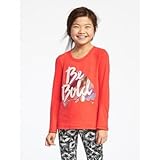 オールドネイビー OLD NAVY/ リラックスゴードライグラフィックティ レッドイットネオンポリエステル トップス長袖Tシャツ XS (5歳)【並行輸入】