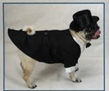 Top Hat & Tail Dog Tuxedo Bridegroom Outfit - Size Medium