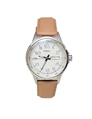 Fossil AM4433 Womens Beige Leather Watch