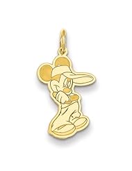 Disney Collection - 14K Yellow Gold Disney Mickey Mouse Charm Pendant
