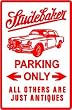 STUDEBAKER PARKING ONLY classic street sign