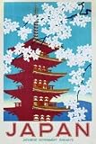 Japan (Japanese Government Travels - Pagoda) Art Poster Print - 16