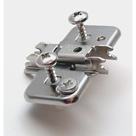 Blum B174H 3mm Die Cast Frameless Clip Mounting Plate With Expando Dowels by Blum