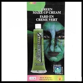 Green Cream Water Washable Makeup Tube Halloween Accessory (B694)