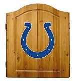 Indianapolis Colts DART BOARD DARTBOARD W/ CABINET & 6 DARTS