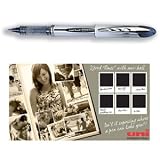 Uni-ball UB200 Vision Elite Rollerball Pen 0.8mm Tip 0.6mm Line Black Ref 9007000 [Pack 12]