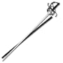 Spiral Wrap Rapier Black