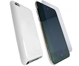 Apple Ipod Touch 4 4th Generation Supreme White Glossy Hard Back Protective Logo Case + Free Screen Protector