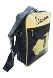 Produkt-Bild: Vespa Schultertasche dunkelblau mit beigem Aufdruck Roller Vespa V50 Special - 26x33x9cm -