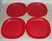 Tupperware Set of 4 Microwave Luncheon Plates 9.5
