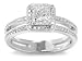 Kobelli 1 1/3 cttw Princess and Round Diamond Engagement Ring
