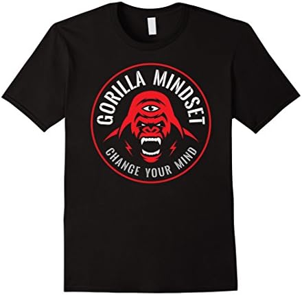 Men's Gorilla Mindset T- Shirt / Screaming Gorilla Shirts Amazon Medium Black