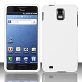 WHITE Rubber Touch Phone Protector Cover Case for Samsung Infuse / I997 4G