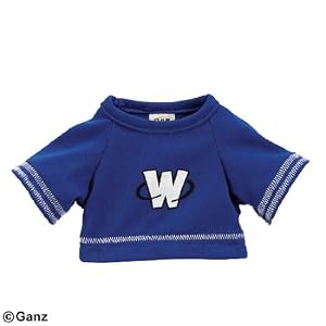 NEW Webkinz Clothing Blue Football Jersey