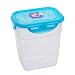 Lock&Lock BPA Free Nestable Style Food Container with Leak Proof Blue Lid with hook, 43-Ounce/5.4-Cup