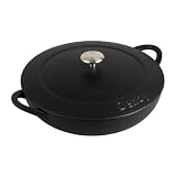 Denby Jet Cast Iron 30 cm 3.8 Litre Shallow Casserole