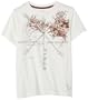 Guess Boys 8-20 Short Sleeve Tee With Discharge Screen,White,S(8/10)
