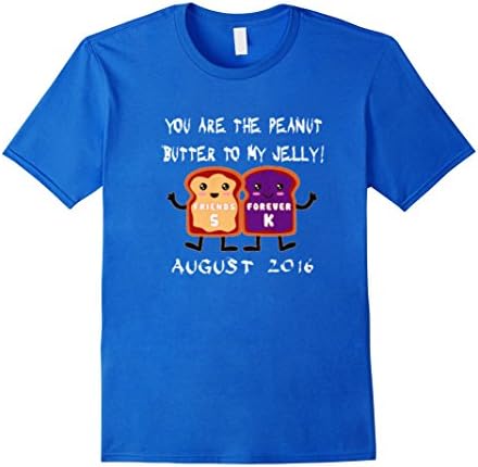 Men's You Are The Peanut Butter To My Jelly August 2016 Shirt Medium Royal Blue