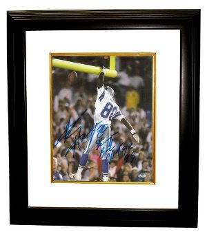 Alvin Harper signed Dallas Cowboys 8x10 Photo Custom Framed SBChamps