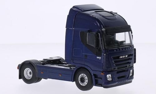 Iveco Stralis, metallic-dark blue, 0, Model Car, Ready-made, UH 1:50