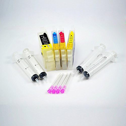 Inksky EMPTY Refillable Cartridges for Epson Cartridges T0321 T0422 T0423 T0424 4Color FOR Epson C70 C80 C80N C80WN CX5400 C82 CX5100 CX5200 CX5300