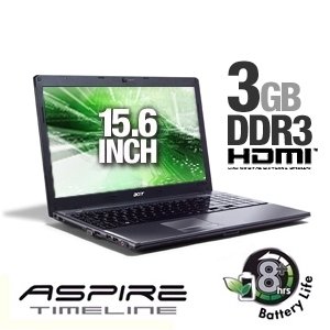 Acer Aspire Timeline AS5810TZ-4657 LX.PDM0X.043 Refurbished Notebook PC - Intel Pentium ULV SU2700 1.3GHz, 3GB DDR3, 320GB HDD, DVDRW, 15.6" WXGA, Vista Home Premium