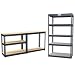 eSecure - 1.5m Heavy Duty Steel & MDF 5 Tier Racking Shelf or Workbench - Massive 750Kg Capacity