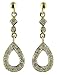 9ct Yellow Gold Ladies 10 Points Diamond Dropper Earrings