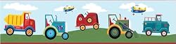 Transportation Peel & Stick Wall Border