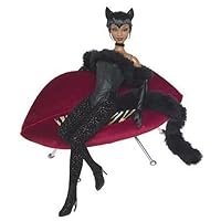 Barbie Collector - Lounge Kitties Doll Collection - Black Panther with Lips Shaped Ottoman