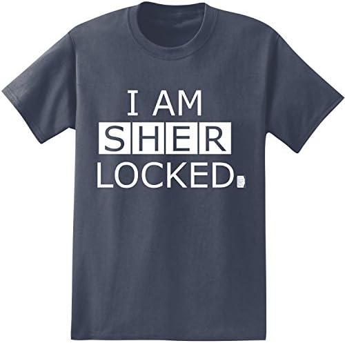 BBC Sherlock I Am Sherlocked Men's T-Shirt (Small, Navy)
