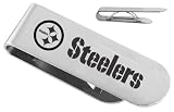 Stainless Steel Nfl Football Pittsburgh Steelers Logo Money Clip