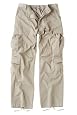 Vintage Paratrooper Cargo Pants, Washed for a Retro Look and Feel -Chocolate Brown