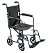 Drive Medical Aluminum Transport Chair, 19", Blue