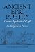 Ancient Epic Poetry: Homer, Apollonius, Virgil with a Chapter on the Gilgamesh Poems