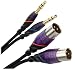 Monster Cable M DJ-CMX-1M Monster DJ Cables 1 meter pair XLR Male to TRS