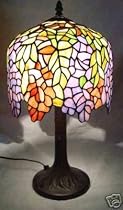 Wisteria Tiffany Style Stained Glass Table Lamp Lamps