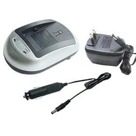 Sony DSLR-A200K Digital Camera Battery Charger - TechFuel® AC & DC Compatible Desktop Battery Charger