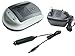 Sony DSLR-A550L Digital Camera Battery Charger - TechFuel® AC & DC Compatible Desktop Battery Charger
