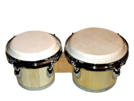 Light Wood Tunable Bongos with Tuning Key Light Wood Tunable Bongos with Tuning Key