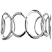 Sterling Silver Oval Design Cuff Bracelet