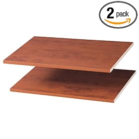 Easy Track RS1423-C 24-Inch Shelves, Cherry, 2-Pack