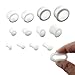 Silicone Plugs White Double Flare Flexible Tunnel (2 Pieces)