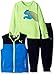 PUMA Little Boys' 3pc Vest, Tee, and Pant Set, Deep Navy Blue, 6