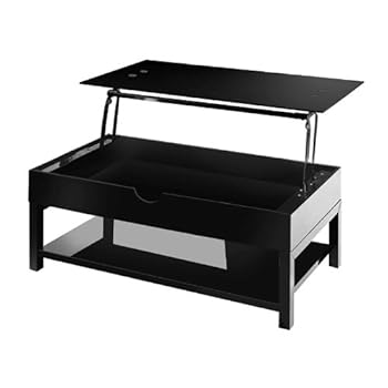 Table basse laquée noire GENIE