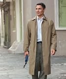 TravelSmith Mens Classic Raincoat Khaki Large Long