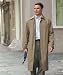 TravelSmith Men’s Classic Raincoat Khaki Large Long